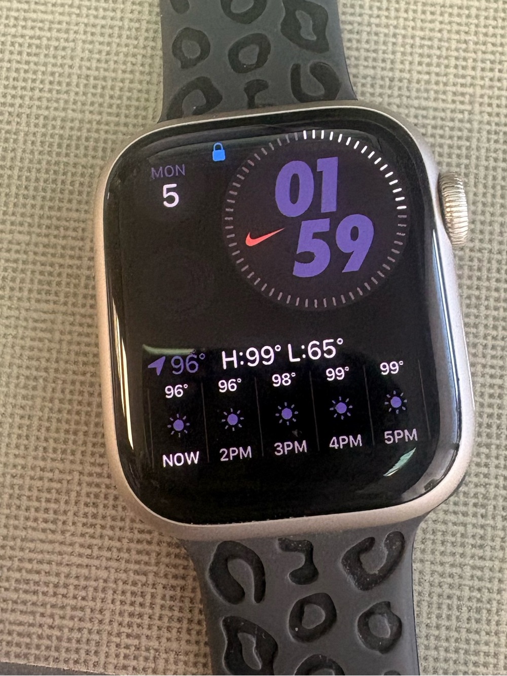 Nike Apple Watch series 9 -original Nike band and leopard band. GPS & cellular